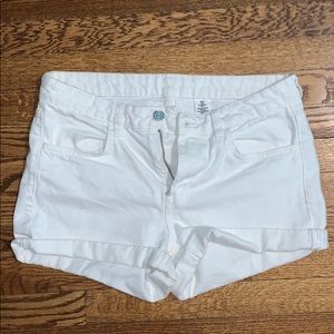 H&M white jean shorts